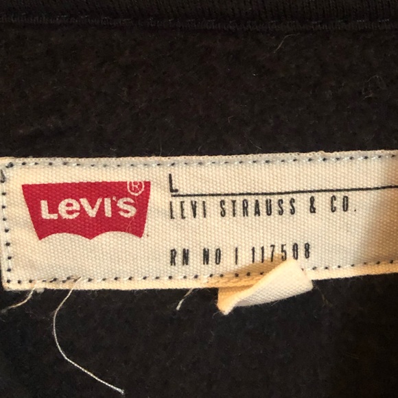 Levi’s Black Sweatshirt L NWOT - Picture 3 of 3